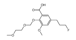 3-methoxy-2-[(2-methoxyethoxy)methoxy]-5-(3-fluoropropyl)benzoic acid结构式