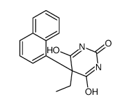 5-Ethyl-5-(1-naphtyl)barbituric acid Structure