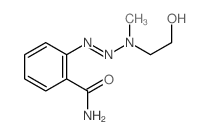 2-(2-hydroxyethyl-methyl-amino)diazenylbenzamide Structure