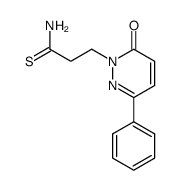 6-Phenyl-2-[2-(thiocarbamoyl)ethyl]-3(2H)-pyridazinone structure