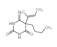 2,4,6(1H,3H,5H)-Pyrimidinetrione,5-butyl-5-(1-methyl-1-propen-1-yl)-结构式