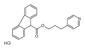 3-pyridin-1-ium-4-ylpropyl 9H-fluorene-9-carboxylate,chloride Structure