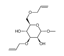 methyl 3,6-di-O-allyl-α-D-mannopyranoside Structure