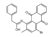 N-(4-bromo-2-methyl-9,10-dioxoanthracen-1-yl)-2-phenylacetamide结构式