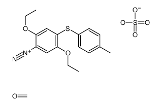 2,5-diethoxy-4-(4-methylphenyl)sulfanylbenzenediazonium,formaldehyde,hydrogen sulfate结构式