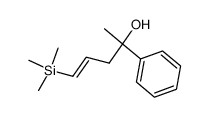 1-(trimethylsilyl)-4-phenyl-4-hydroxy-1-pentene结构式