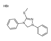 3-(methylthio)-1,4-diphenyl-1H-1,2,4-triazolium bromide结构式