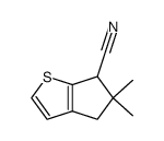 5,5-dimethyl-5,6-dihydro-4H-cyclopenta[b]thiophen-6-carbonitrile Structure