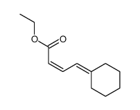 ethyl (2Z)-4-cyclohexylidenebut-2-enoate结构式