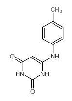 6-[(4-methylphenyl)amino]-1H-pyrimidine-2,4-dione结构式