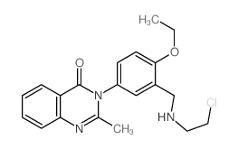 4(3H)-Quinazolinone,3-[3-[[(2-chloroethyl)amino]methyl]-4-ethoxyphenyl]-2-methyl- picture