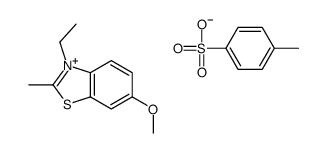 3-ethyl-6-methoxy-2-methyl-1,3-benzothiazol-3-ium,4-methylbenzenesulfonate结构式
