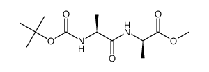 Boc-L-Ala-D-Ala-OMe Structure