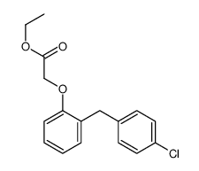 ethyl 2-[2-[(4-chlorophenyl)methyl]phenoxy]acetate结构式