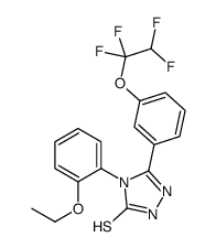 4-(2-ethoxyphenyl)-3-[3-(1,1,2,2-tetrafluoroethoxy)phenyl]-1H-1,2,4-triazole-5-thione结构式