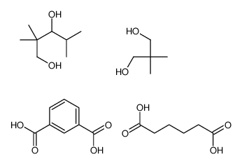 benzene-1,3-dicarboxylic acid,2,2-dimethylpropane-1,3-diol,hexanedioic acid,2,2,4-trimethylpentane-1,3-diol Structure