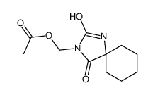 3-(Acetoxymethyl)-1,3-diazaspiro[4.5]decane-2,4-dione结构式
