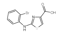 2-(2-BROMOPHENYLAMINO)THIAZOLE-4-CARBOXYLICACID Structure