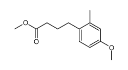 methyl 4-(4-methoxy-2-methylphenyl)butanoate结构式