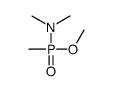N-[methoxy(methyl)phosphoryl]-N-methylmethanamine结构式