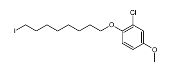 8-(2-chloro-4-methoxyphenoxy)octyl iodide Structure