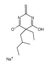 5-Ethyl-5-(2-methylbutyl)-2-sodiothio-4,6(1H,5H)-pyrimidinedione结构式