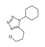 5-(3-chloropropyl)-1-cyclohexyltetrazole结构式