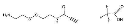 propynoic acid [2-(2-amino-ethyldisulfanyl)-ethyl]-amide, trifluoroacetic acid salt结构式