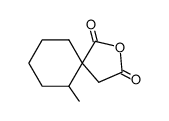 (1-carboxy-2-methyl-cyclohexyl)-acetic acid-anhydride Structure