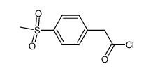 (4-methylsulfonylphenyl)acetyl chloride Structure