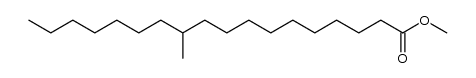 11-methyl-octadecanoic acid methyl ester结构式