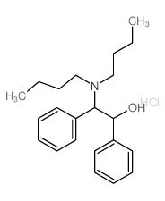 Benzeneethanol, b-(dibutylamino)-a-phenyl-, hydrochloride (1:1)结构式