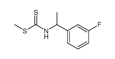 methyl (1-(3-fluorophenyl)ethyl)carbamodithioate结构式