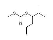 S-methylS-(2-methylhex-1-en-3-yl) carbonodithioate结构式