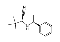 (S,S)-3,3-dimethyl-2-(1-phenylethylamino)butyronitrile Structure