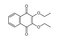 2,3-diethoxy-1,4-naphthoquinone结构式