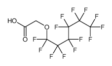 2-(1,1,2,2,3,3,4,4,5,5,6,6,6-tridecafluorohexoxy)acetic acid结构式