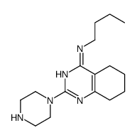 N-butyl-2-piperazin-1-yl-5,6,7,8-tetrahydroquinazolin-4-amine结构式