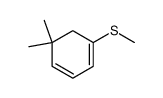 (5,5-dimethylcyclohexa-1,3-dien-1-yl)(methyl)sulfane结构式