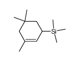 trimethyl(3,5,5-trimethylcyclohex-2-en-1-yl)silane Structure