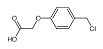 4-chloromethylphenoxyacetic acid结构式