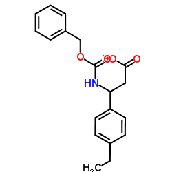 3-{[(Benzyloxy)carbonyl]amino}-3-(4-ethylphenyl)propanoic acid结构式