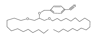 2-(4-Cyanbenzyloxy)-1-dodecyloxy-3-(octadecyloxy)propan结构式