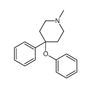 1-methyl-4-phenoxy-4-phenylpiperidine Structure
