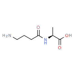 Alanine,N-(4-amino-1-oxobutyl)-结构式