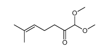 1,1-dimethoxy-6-methylhept-5-en-2-one Structure