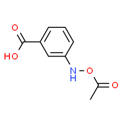 Benzoic acid, 3-[(acetyloxy)amino]- (9CI) structure