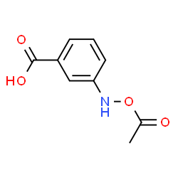 Benzoic acid, 3-[(acetyloxy)amino]- (9CI) Structure