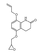 8-allyloxy-5-(2,3-epoxypropoxy)-3,4-dihydrocarbostyril Structure