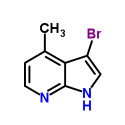 3-Bromo-4-methyl-1H-pyrrolo[2,3-b]pyridine Structure